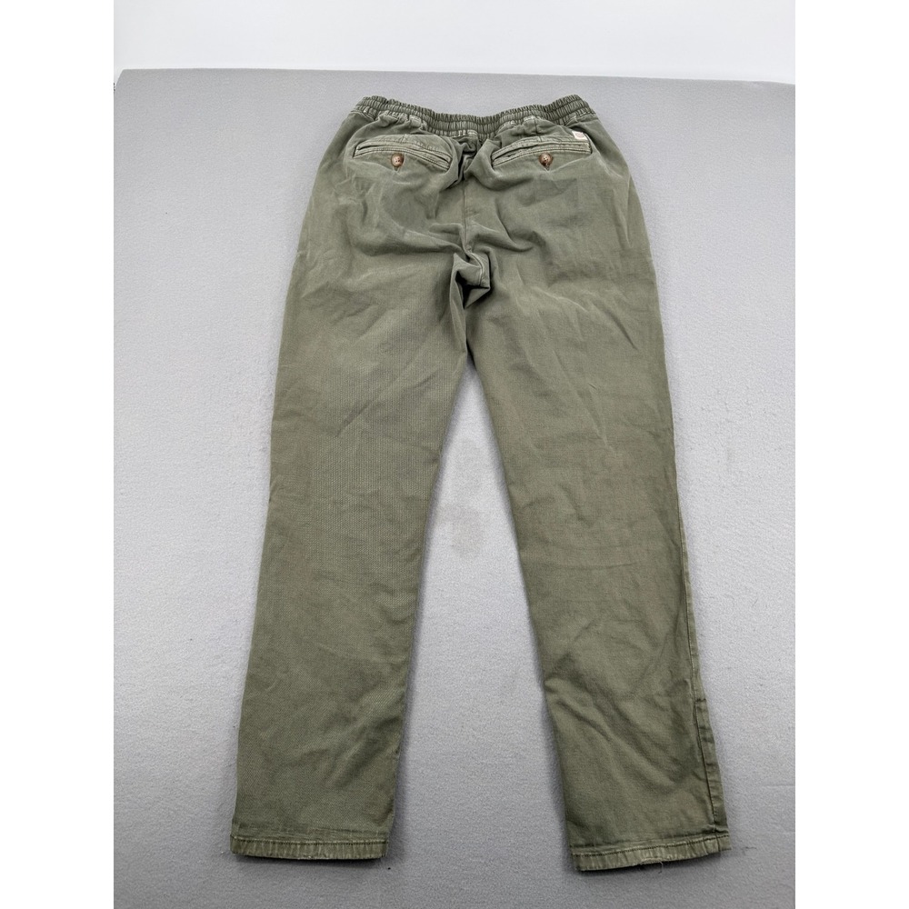 Marine Layer Mens Saturday Slim Fit Drawstring Pants Olive Green Medium Outdoors - Picture 5 of 13